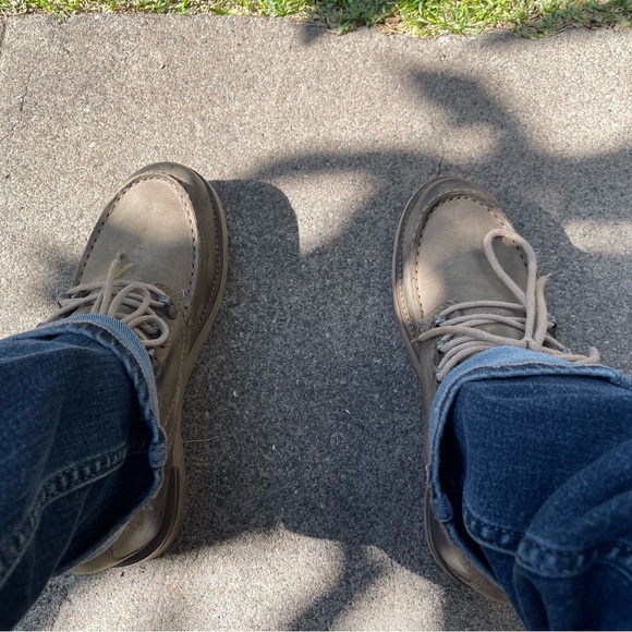 Diesel Olive Leather Boots main image 5